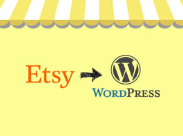 Логотипы etsy и wordpress для статьи «Как добавить магазин Etsy на сайт Wordpress».
