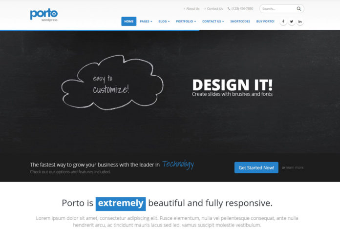 Обзор темы Wordpress Porto