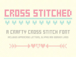 Шрифт Cross Stitched бесплатно