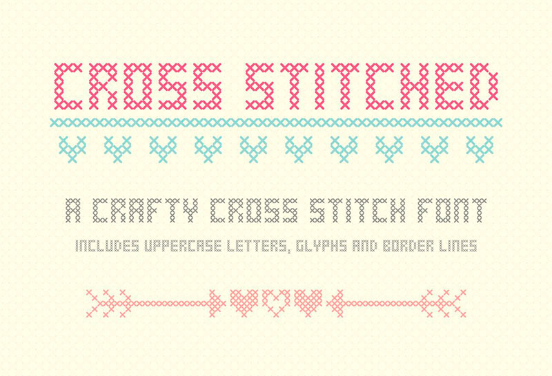 Шрифт Cross Stitched бесплатно