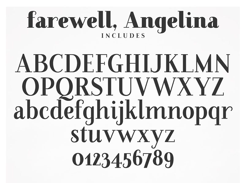 Шрифт Farewell Angelina бесплатно.