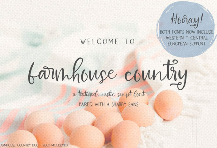 Шрифт Farmhouse Country бесплатно