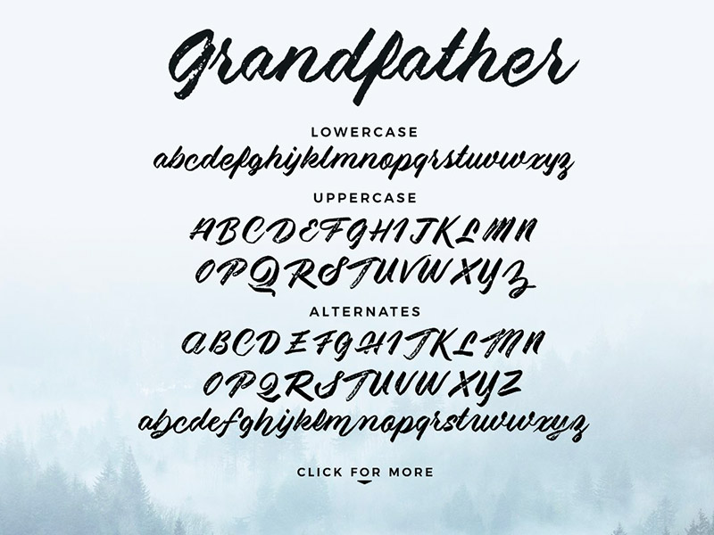 Шрифт Grandfather бесплатно