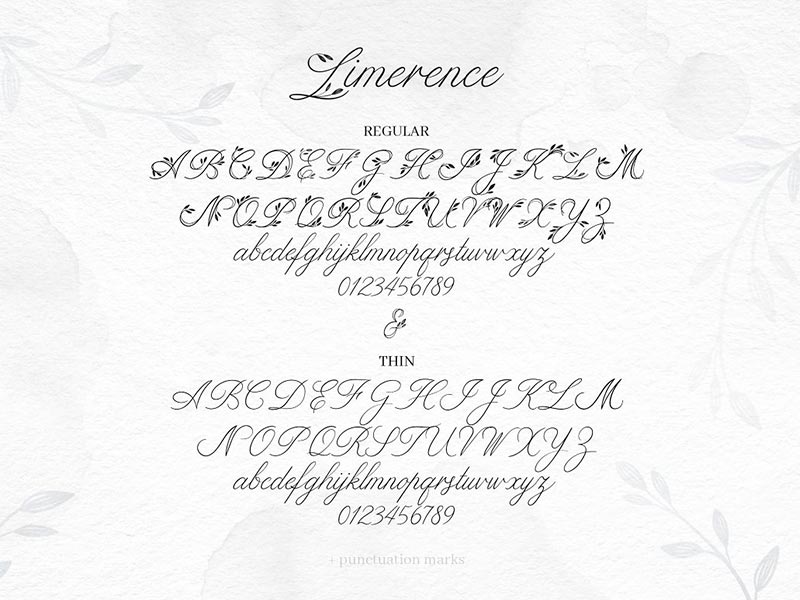 Шрифт Limerence бесплатно