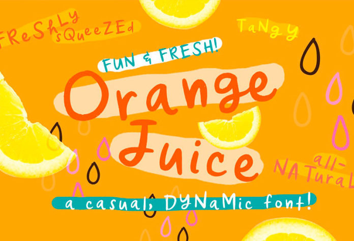 Шрифт Orange Juice бесплатно
