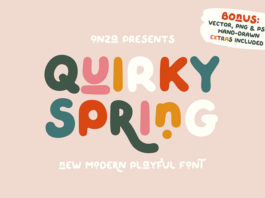 Шрифт Quirky Spring бесплатно