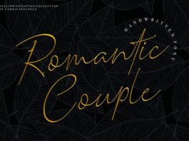 Шрифт Romantic Couple бесплатно