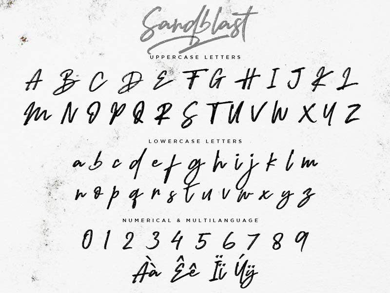 Шрифт Sandblast бесплатно