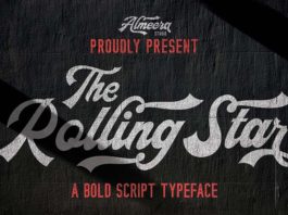 Шрифт The Rollingstar бесплатно