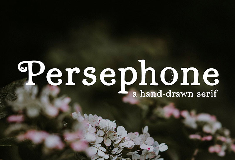 Шрифт Persephone бесплатно
