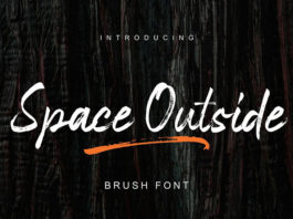 Шрифт Space Outside бесплатно