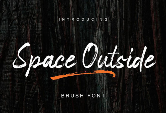 Шрифт Space Outside бесплатно
