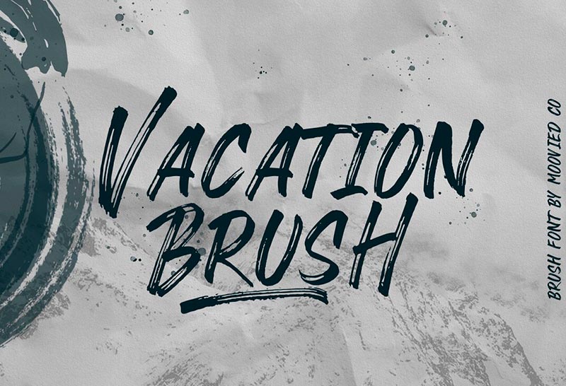 Шрифт Vacation Brush бесплатно