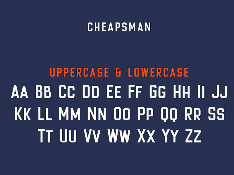 Шрифт Cheapsman Sans бесплатно