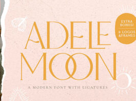 Шрифт Adele Moon бесплатно